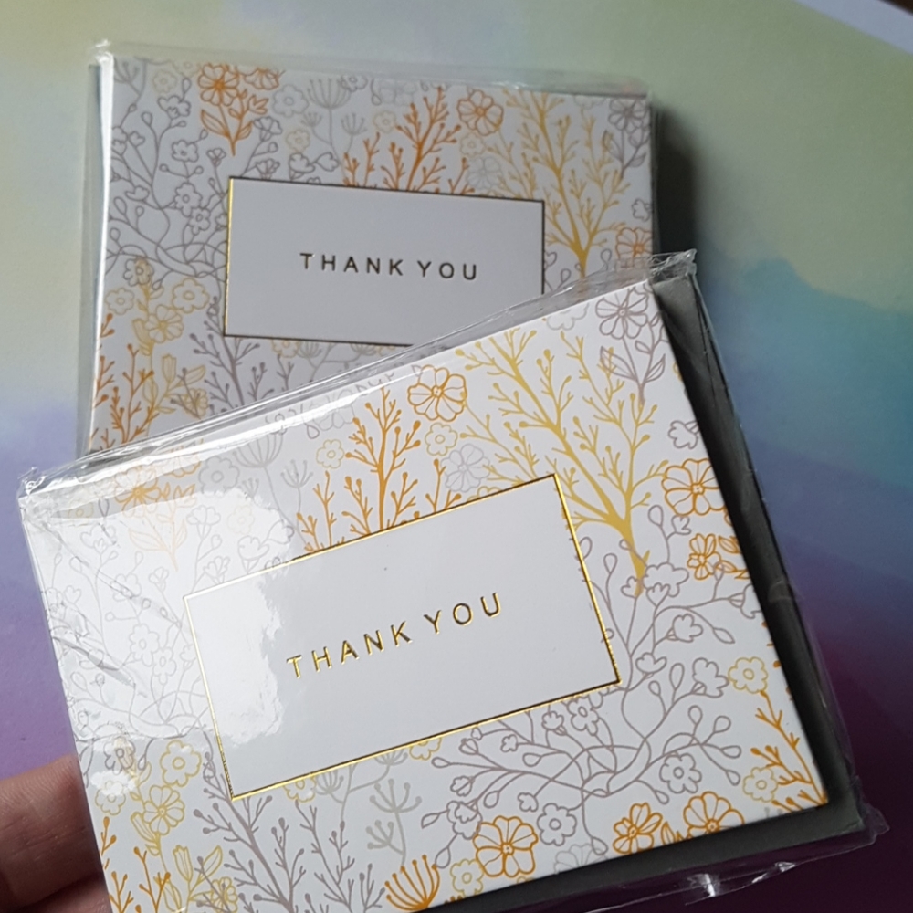 24 Pcs Thank You Cards 2.80"x3.90" inches